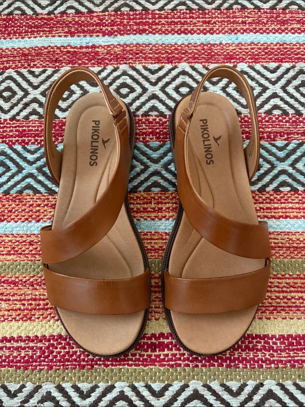 PIKOLINOS Navia Brandy Leather Slingback Sandals NWOB EU 35 / US 5-51/2